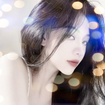 夜晚灯光女生头像
