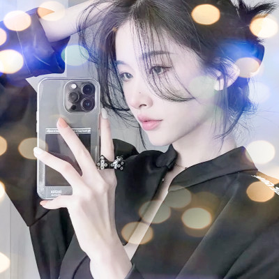 夜晚灯光女生头像