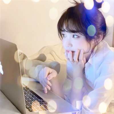夜晚灯光女生头像