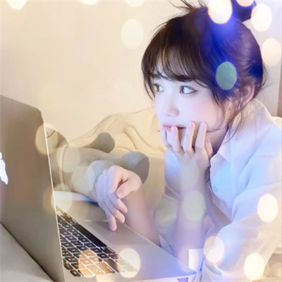 夜晚灯光女生头像