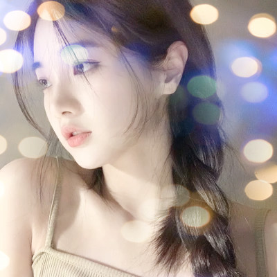 夜晚灯光女生头像