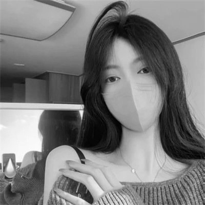 女头ins风真人黑白