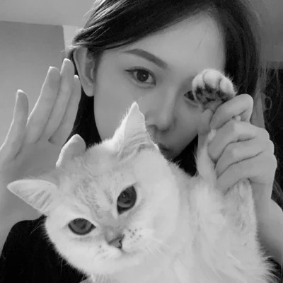 女头ins风真人黑白