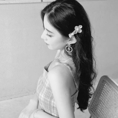 黑白美女头像时尚