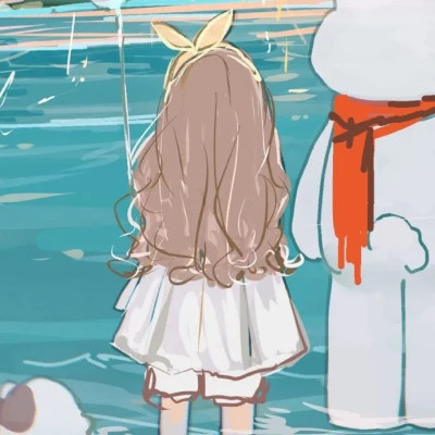 浪漫治愈情侣头像动漫