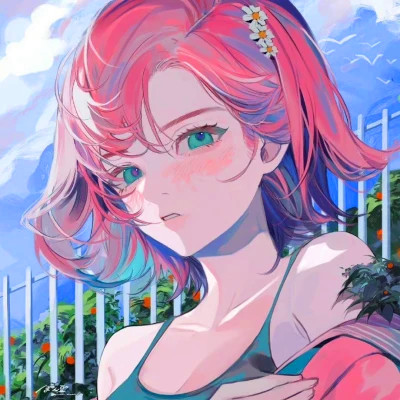 超丧的女生头像动漫