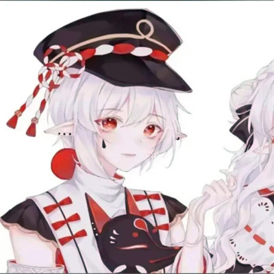 Cp情侣头像一人一半动漫