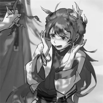 古风动漫头像情侣黑白漫画
