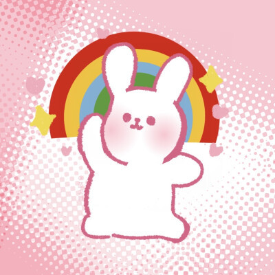 兔年头像简笔画可爱小兔子