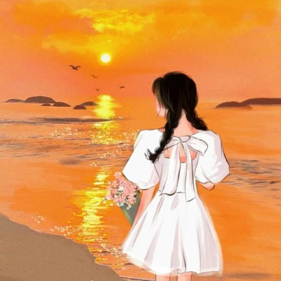 背影图像女生唯美漂亮头像