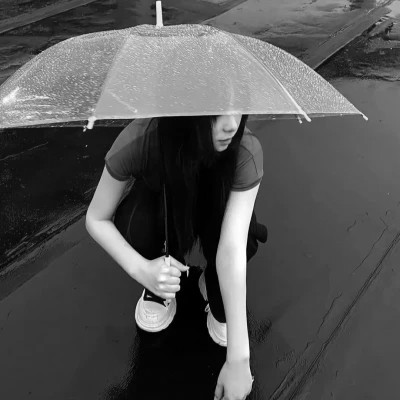 qq个性头像女黑白高清