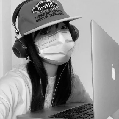 qq个性头像女黑白高清