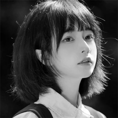 美丽霸气黑白美女头像