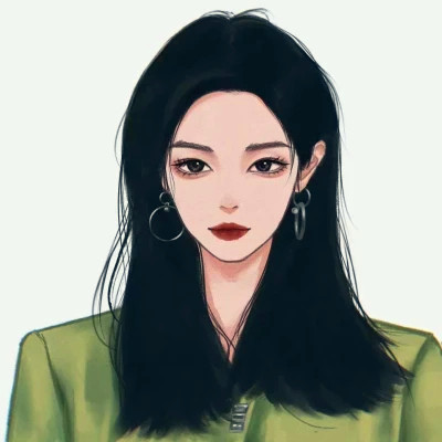 女生手绘头像图片2025最火爆