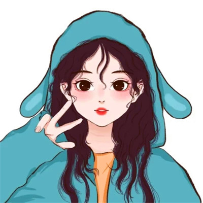 女生抖音卡通头像手绘超火图片