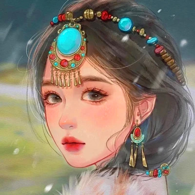 女生抖音卡通头像手绘超火图片
