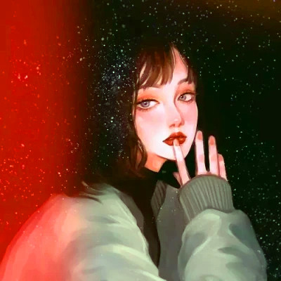 女生抖音卡通头像手绘超火图片