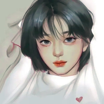 网红女生头像动漫手绘最火图片