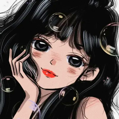 网红女生头像动漫手绘最火图片