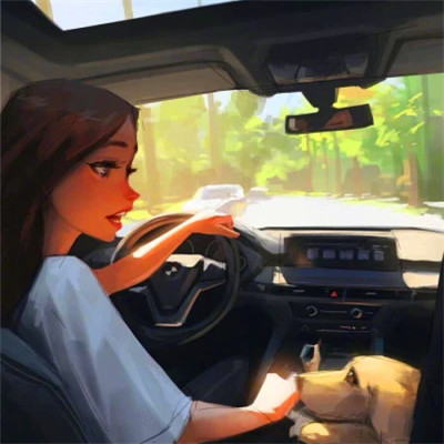 手绘头像女ins高级质感