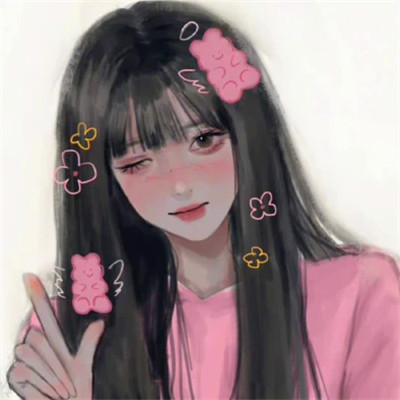 手绘头像女ins高级质感