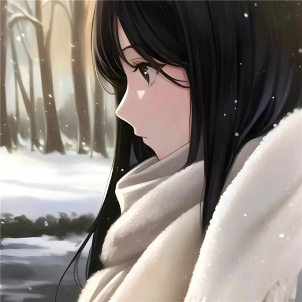 冬日氛围动漫女头