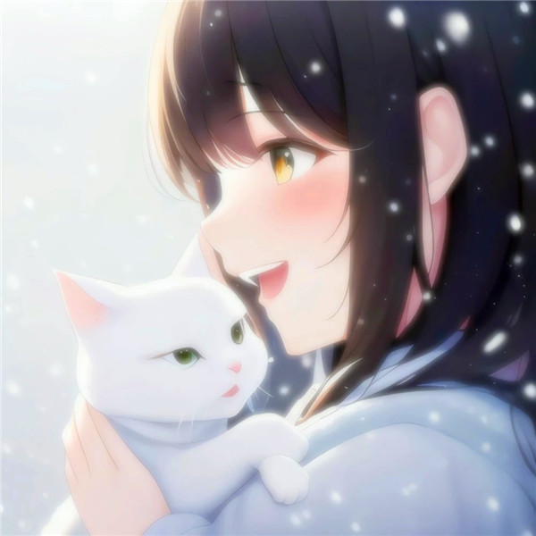 冬日氛围动漫女头