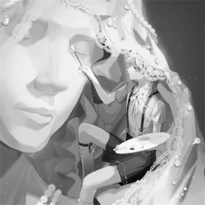黑白头像漫画高质量男生动漫