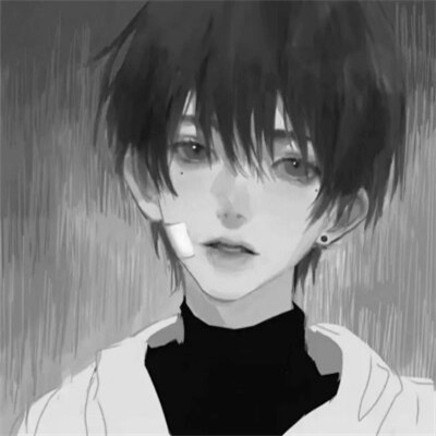 黑白头像漫画高质量男生动漫