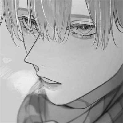 黑白头像漫画高质量男生动漫