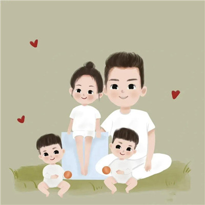 2025微信最火的头像一家四口
