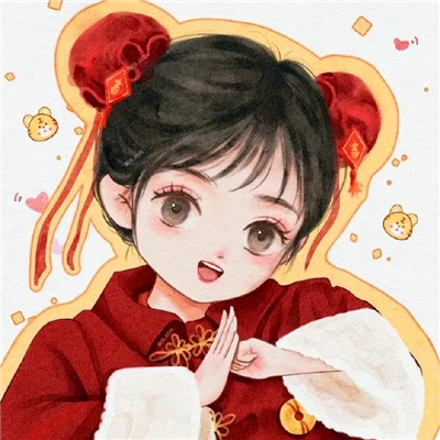 2025春节新年过年喜庆情侣头像