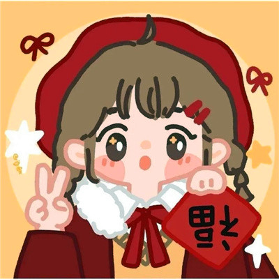 2025春节新年过年喜庆情侣头像