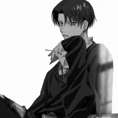 优质动漫男头黑白