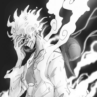 优质动漫男头黑白