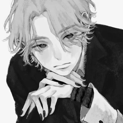 超酷的黑白系高清动漫男头
