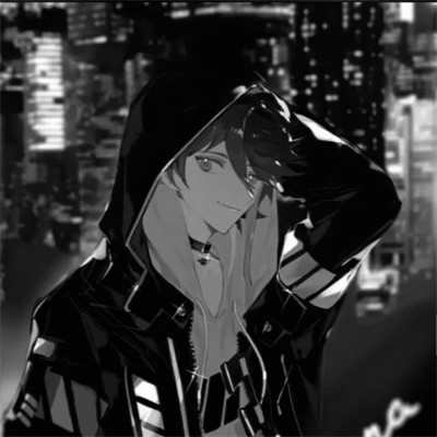 超酷的黑白系高清动漫男头