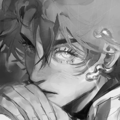 超酷的黑白系高清动漫男头