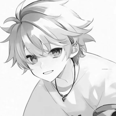 黑白动漫头像男高质量