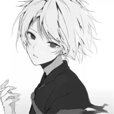 黑白动漫头像男高质量