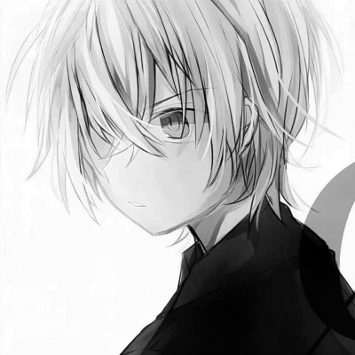 黑白动漫头像男高质量