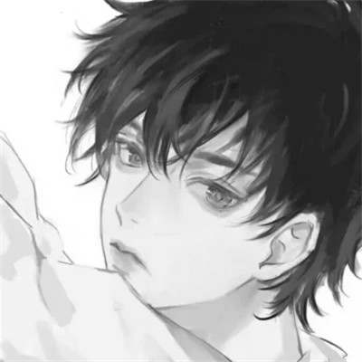 黑白动漫头像男高质量