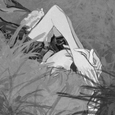 男生动漫帅气黑白头像