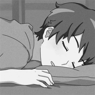 男生动漫帅气黑白头像