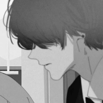 男生头像黑白二次元