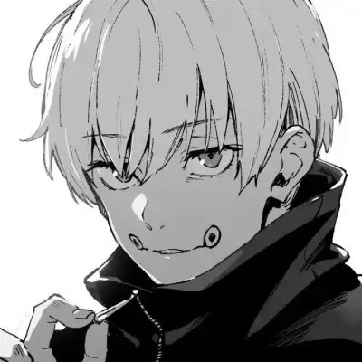 动漫男主头像黑白高清帅气图片