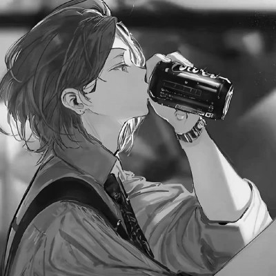 动漫男主头像黑白高清帅气图片