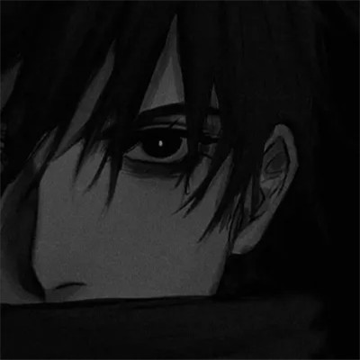 动漫男主头像黑白高清帅气图片