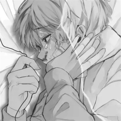 动漫男主头像黑白高清帅气图片