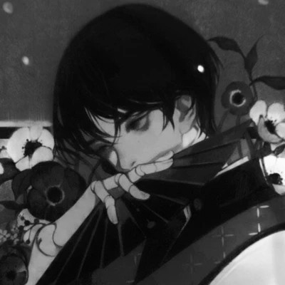 动漫男主头像黑白高清帅气图片